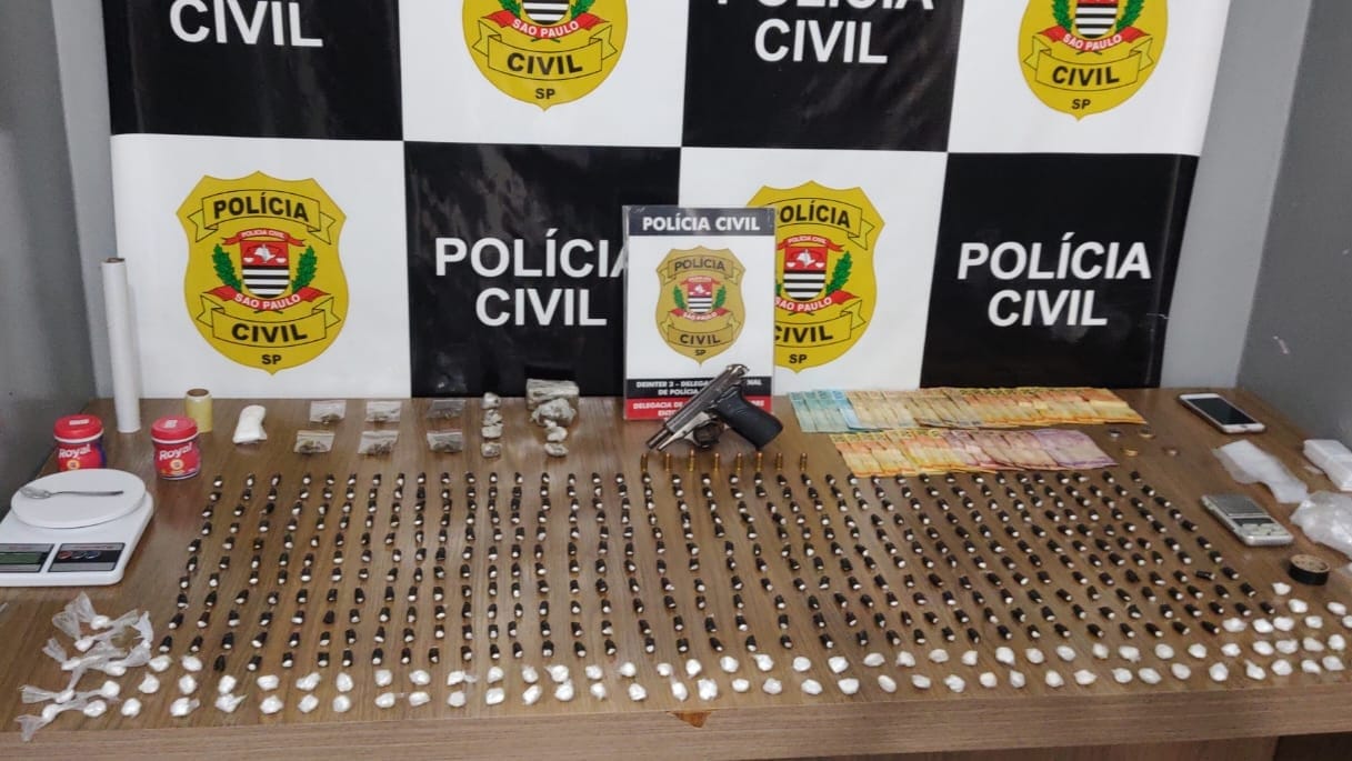 Polícia Civil prende irmãos do crime com drogas e arma de fogo na zona sul de Franca