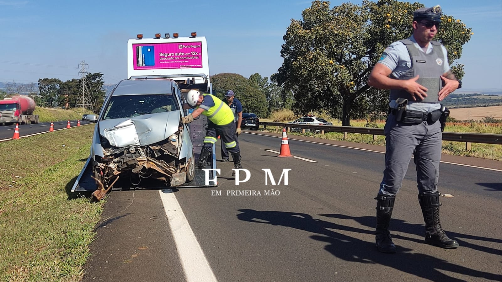 Motorista se envolve em acidente após sofrer mal súbito em rodovia