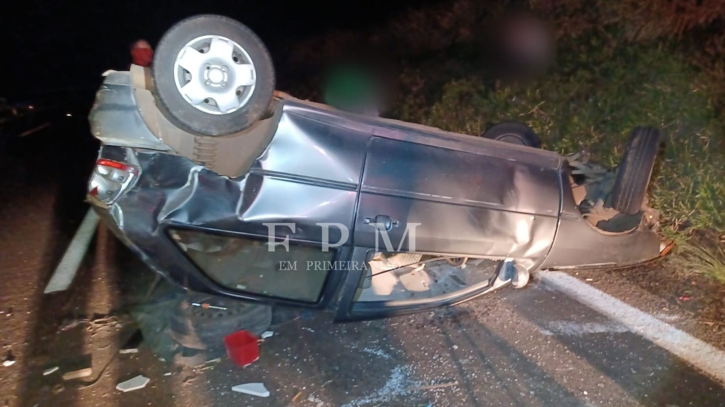 Motorista sai ileso após capotamento na rodovia Ronan Rocha