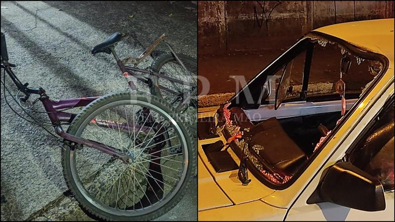 Motorista foge e abandona carro após atropelar ciclista na Vila São Sebastião em Franca