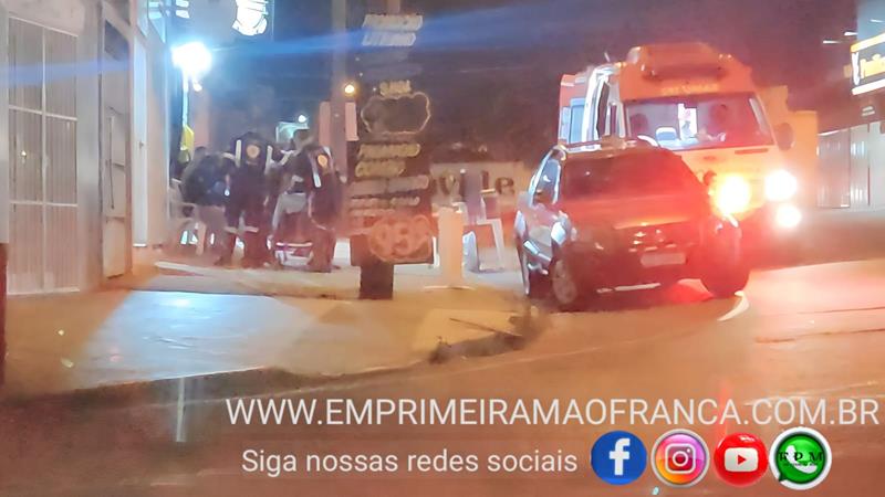 Homem é socorrido com ferimento grave após ser esfaqueado no Jardim Luiza em Franca