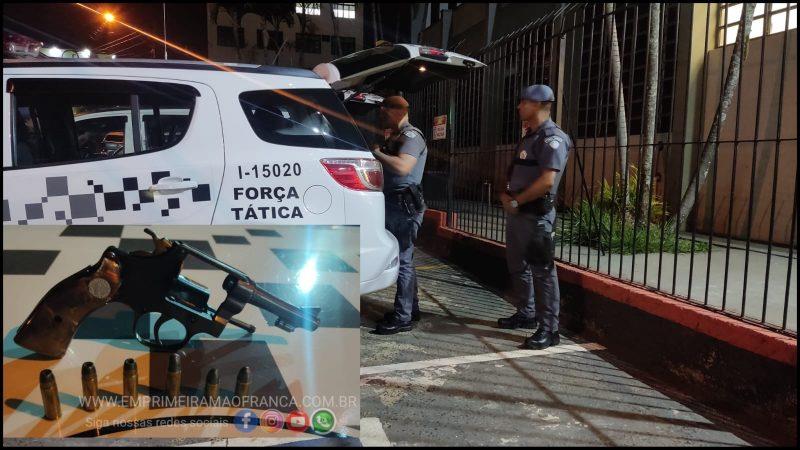 Força Tática prende homem com arma ilegal em Franca