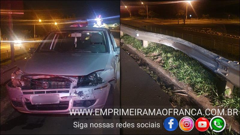 Motorista escapa ileso após acidente na rodovia Cândido Portinari