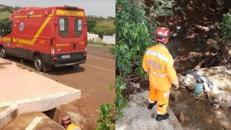 Duas crianças foram resgatadas após serem arrastadas pela enxurrada na região