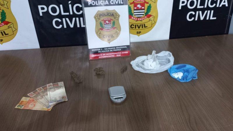 Dois traficantes foram presos durante operação da Polícia Civil em Franca 