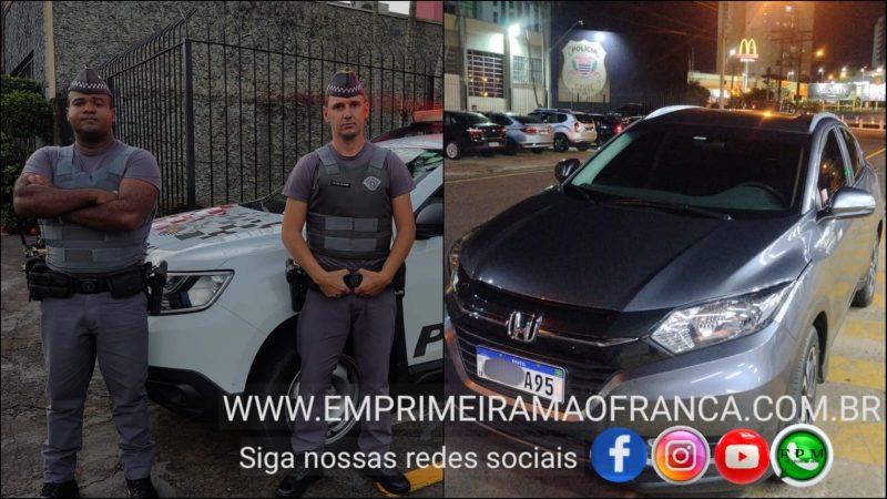 Carro furtado avaliado em R$ 100 mil é recuperado pela Polícia Militar em Franca