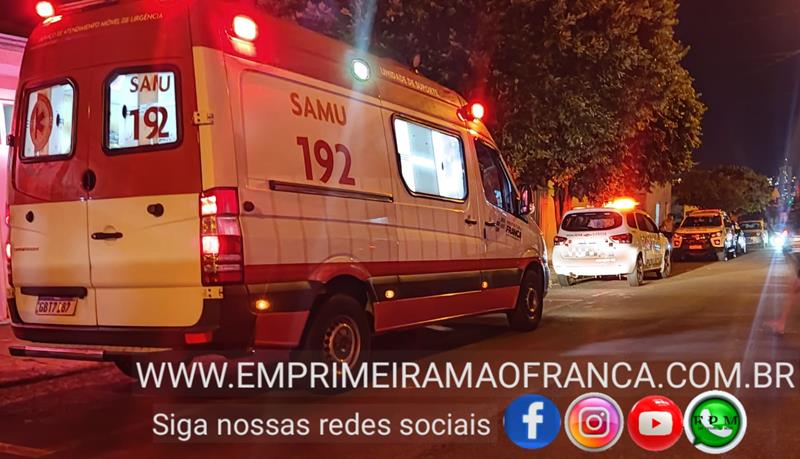 Homem é socorrido em estado grave após ser esfaqueado no tórax em Franca