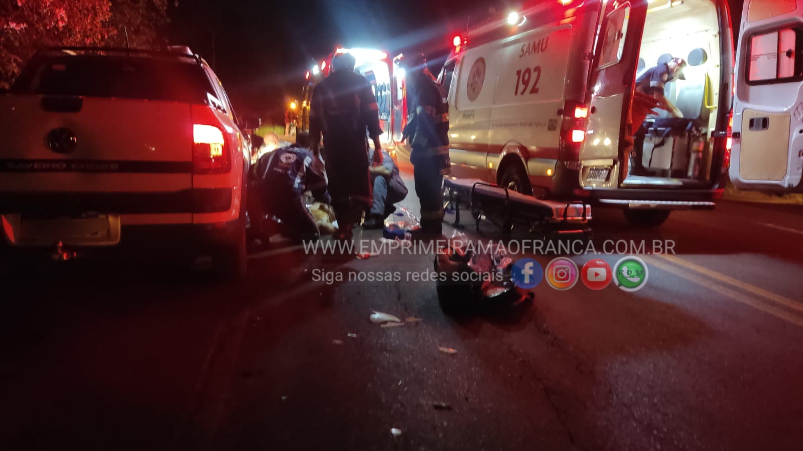 Motorista foge após atropelar casal em rodovia de Franca