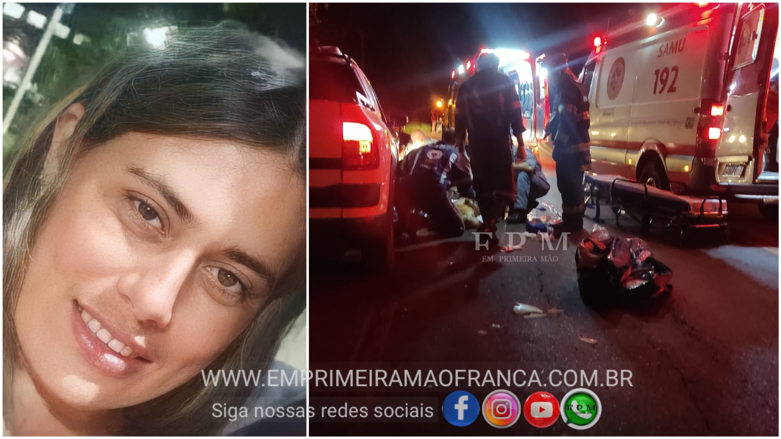 Mulher vítima de atropelamento em rodovia morre na Santa Casa de Franca