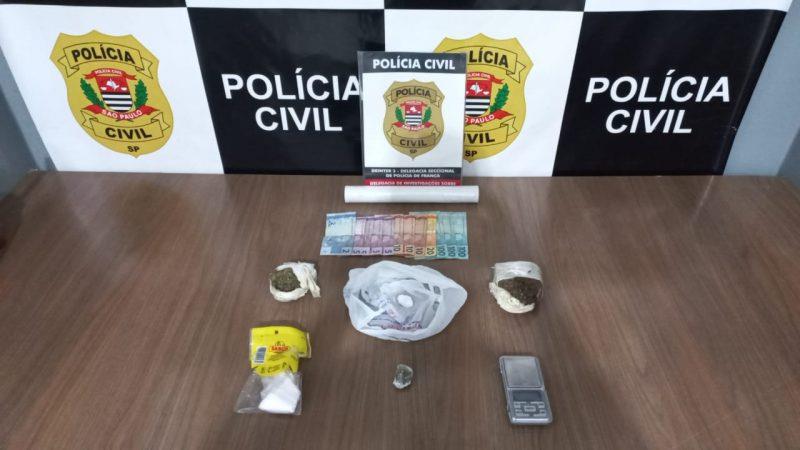 Traficante é preso pela Polícia Civil no Jardim Palmeiras em Franca