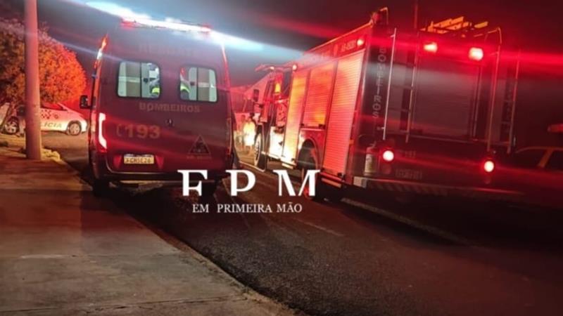 Fábrica de calçados pega fogo no Recanto Elimar em Franca