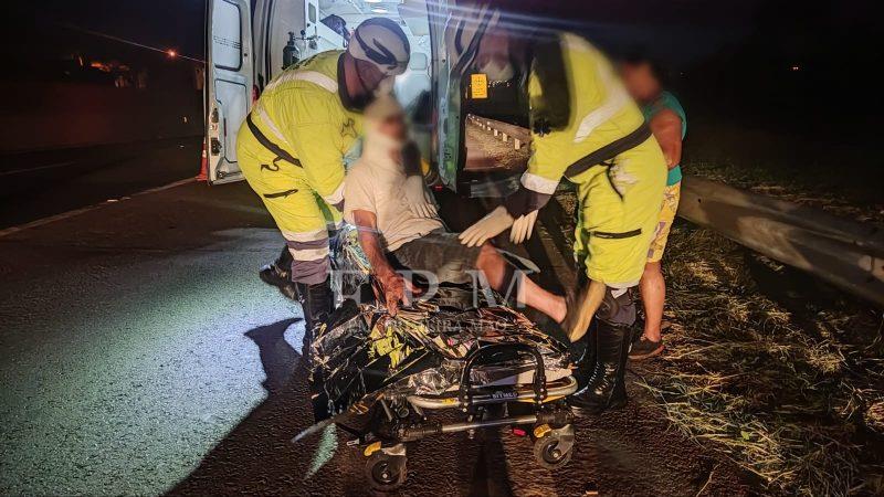 Pedestre é atropelado por ciclista em trecho escuro da Cândido Portinari 