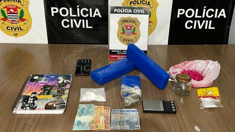 Traficante que tentou se esconder em guarda-roupa é preso pela Polícia Civil em Franca