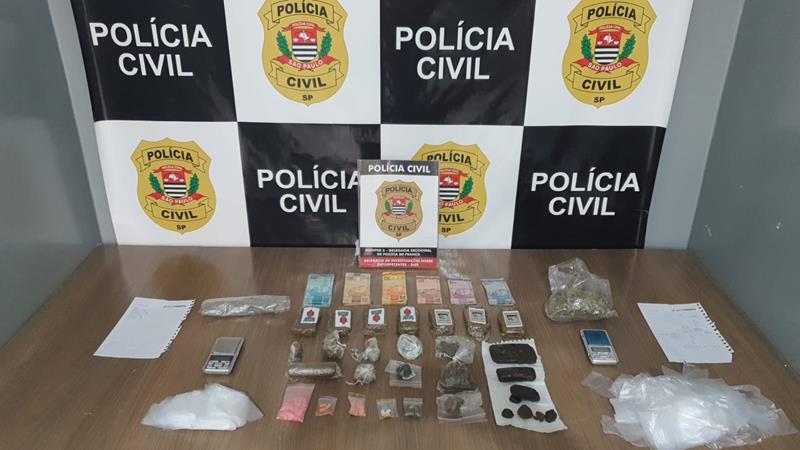 Traficante é preso pela DISE com haxixe, ecstasy e maconha próximo ao Centro Pop em Franca