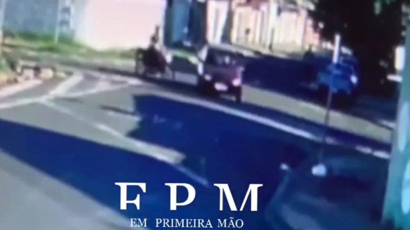 Motorista foge após desrespeitar sinal de pare e causar acidente em Franca