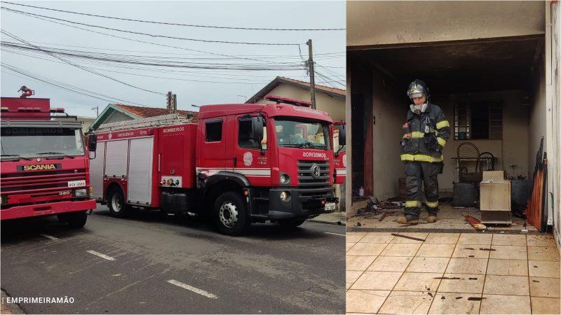 Incêndio em residência mobiliza equipes do Corpo de Bombeiros na Vila Aparecida em Franca