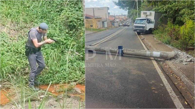 Criminosos trocam tiros com a Polícia Militar e fogem para mata no Jardim Flórida, em Franca