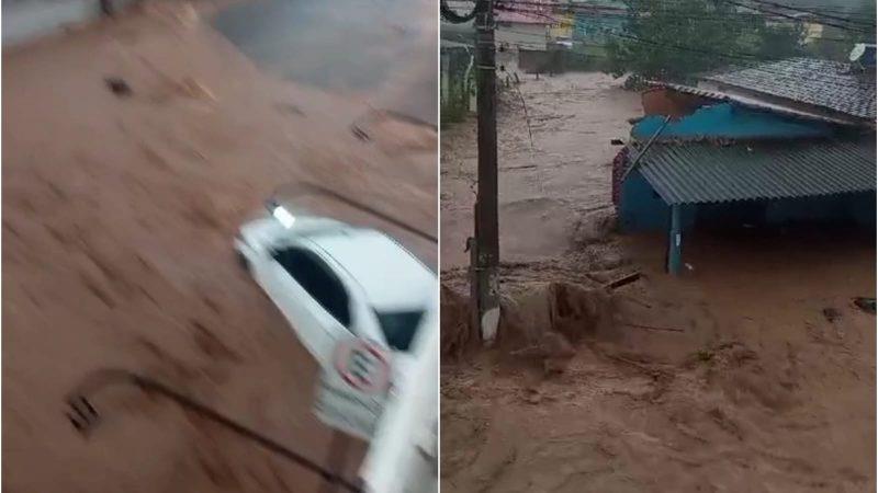 Tempestade causa alagamentos e prejuízos em Cássia-MG