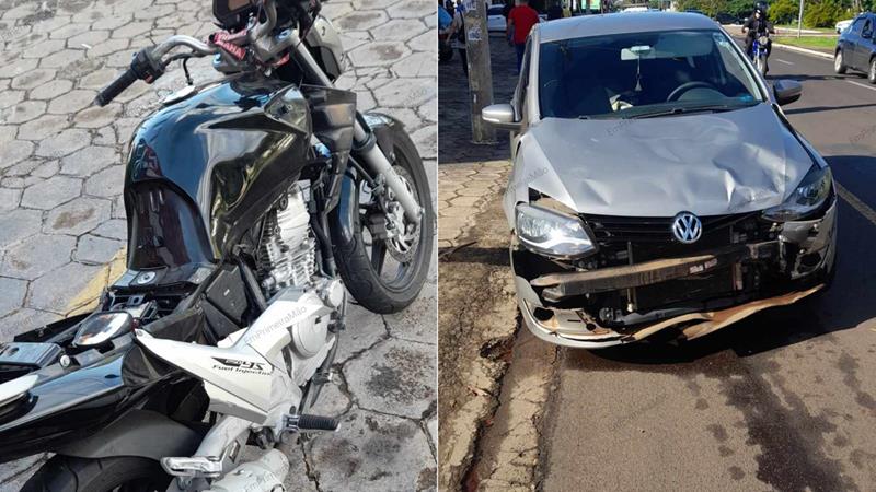 Motociclista é socorrido com ferimentos graves após acidente em avenida de Franca