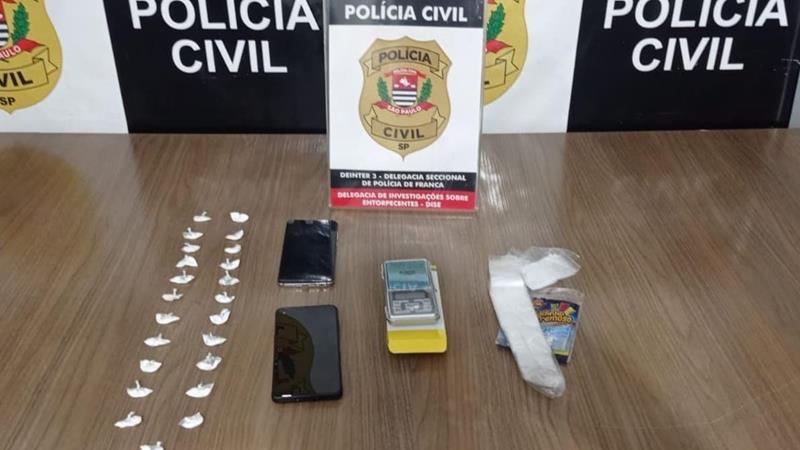 Homem é preso por tráfico de drogas no Jardim Paulistano, em Franca