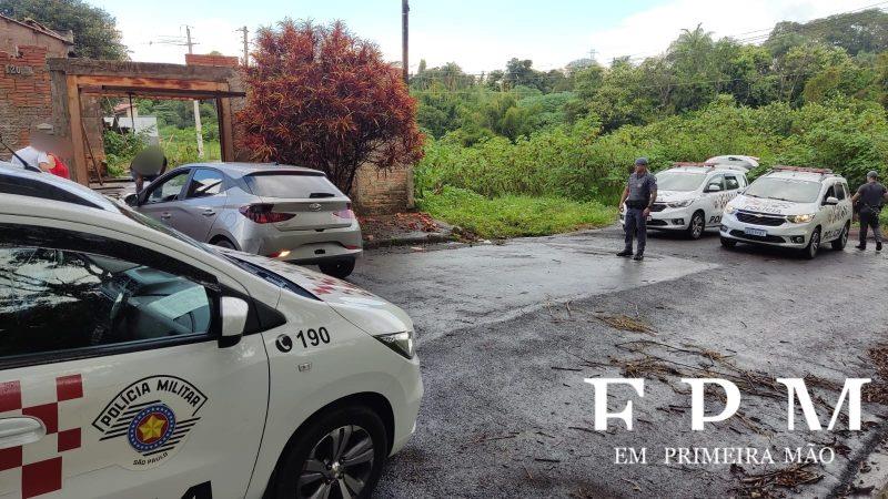 Câmera de segurança registra roubo de veículo em Franca; em menos de 24 horas, carro é localizado pela Polícia Militar