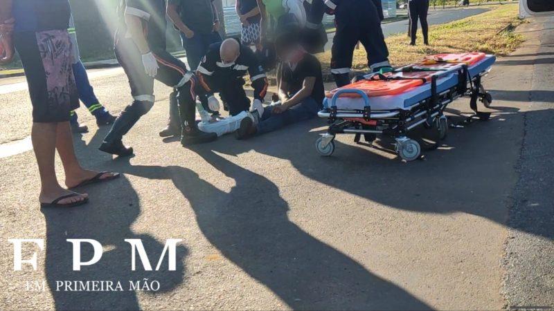 Motociclista sofre ferimento grave após colidir na traseira de caminhão em Franca