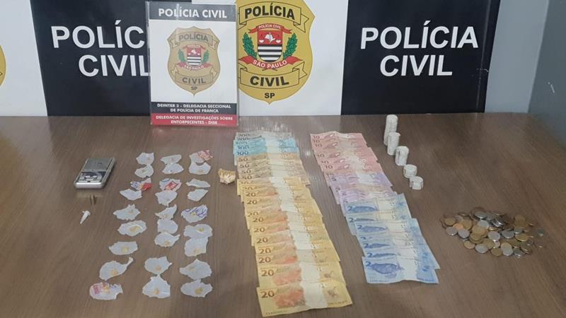 Polícia Civil prende traficante que vendia drogas próximo à escola na Vila Europa, em Franca