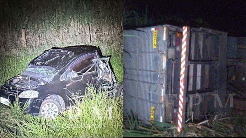 Uma pessoa morreu e outras duas ficaram feridas em um grave acidente na rodovia Cândido Portinari