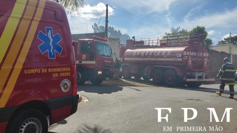 Incêndio em empresa de componentes para calçados mobiliza equipes do Corpo de Bombeiros em Franca