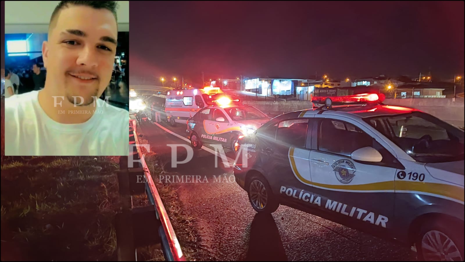 Morre motociclista que foi derrubado e atropelado na rodovia Cândido Portinari em Franca