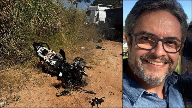 Médico morre em grave acidente entre moto e caminhão bitrem em rodovia da região