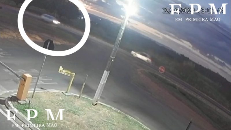 Câmera de segurança registra veículo que atropelou idoso em rodovia de Franca