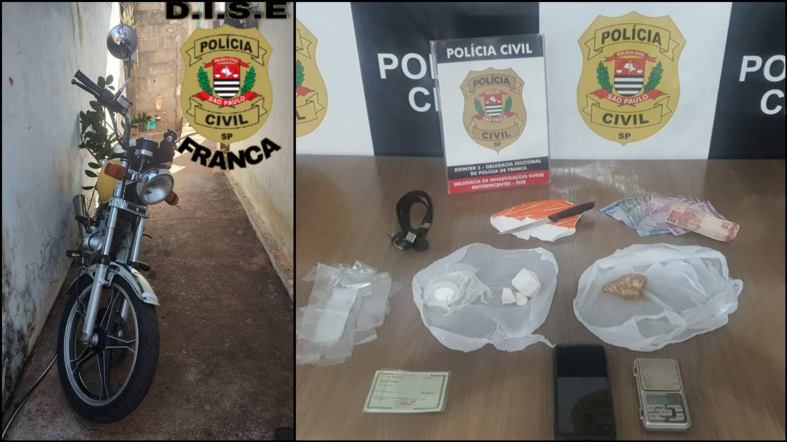 Polícia Civil efetua prisão de criminoso por tráfico de drogas e resistência em Itirapuã