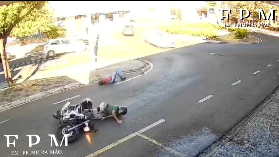 Pedestre é atingido por moto em rotatória de Franca