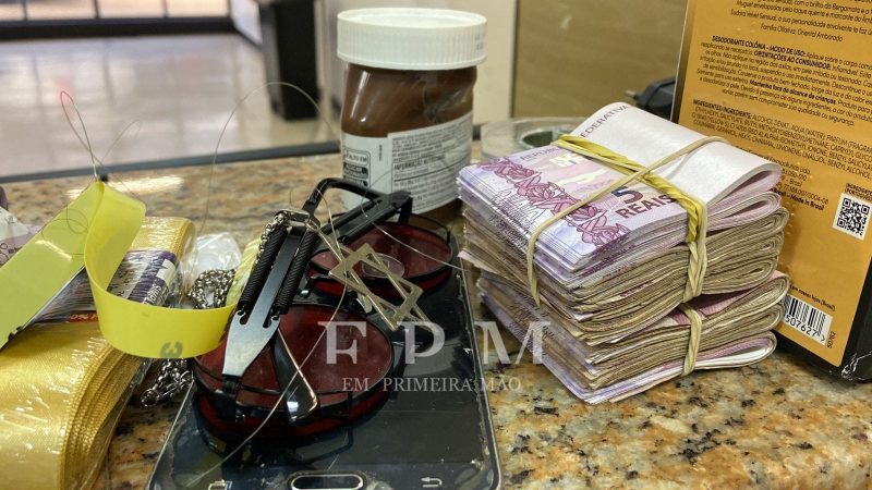 Objetos e dinheiro furtados em lotérica são recuperados pela Polícia Militar em Franca