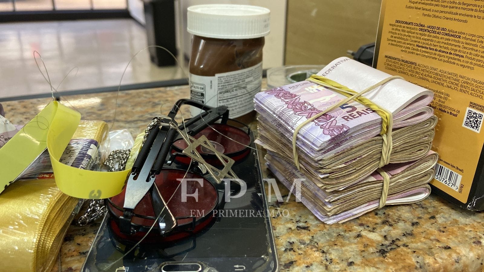 Objetos e dinheiro furtados em lotérica são recuperados pela Polícia Militar em Franca