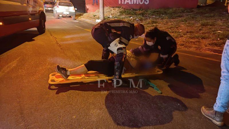 Mulher fica ferida após ser atingida por carro no bairro João Liporoni em Franca