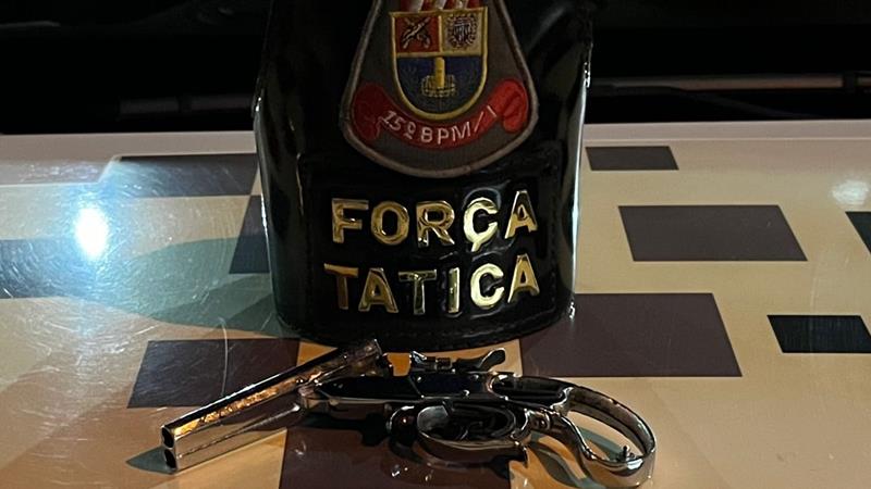 Homem é preso pela Força Tática por porte ilegal de arma de fogo em Franca