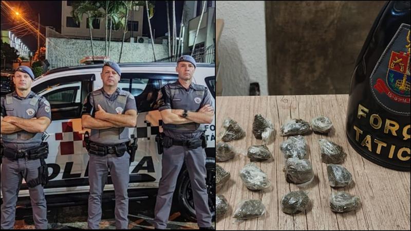 Traficante tenta fugir da Força Tática, mas acaba detido e preso com drogas