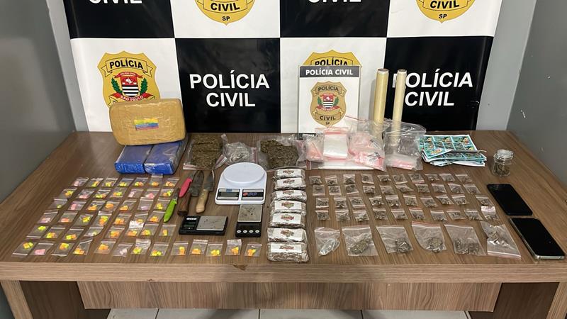 Polícia Civil apreende drogas durante operação no Jardim Luiza, em Franca