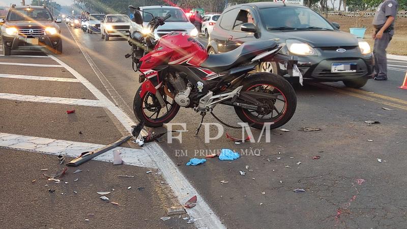 Motociclista é socorrida em estado grave após se envolver em acidente em rodovia de Franca