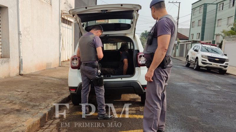 Ladrão é preso em flagrante após furtar residência no Centro de Franca