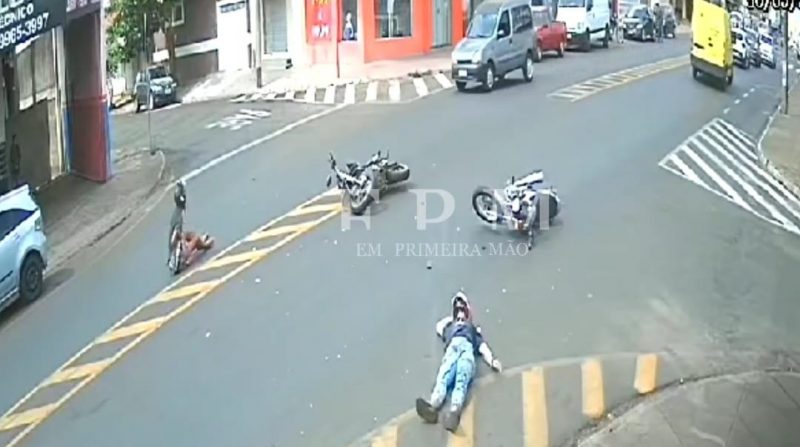 Acidente entre motociclistas deixa dois feridos no Jardim Brasilândia, em Franca