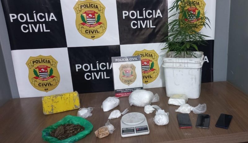 Traficante é preso pela DISE com drogas avaliadas em R$ 120 mil, em Franca