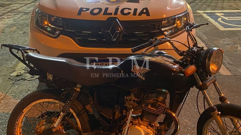 Polícia Militar recupera moto furtada com menores na Vila Aparecida, em Franca