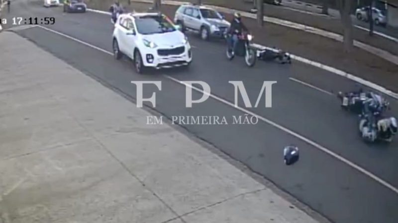 Motociclista fica gravemente ferido após sofrer acidente em avenida de Franca