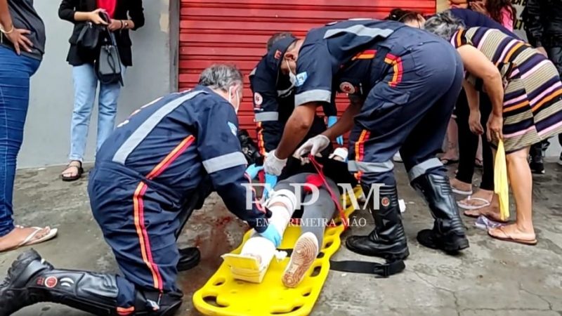 Adolescente é atropelada por ônibus e sofre fratura grave em Franca