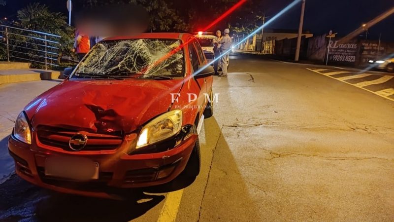 Colisão entre carro e moto deixa casal ferido em Franca