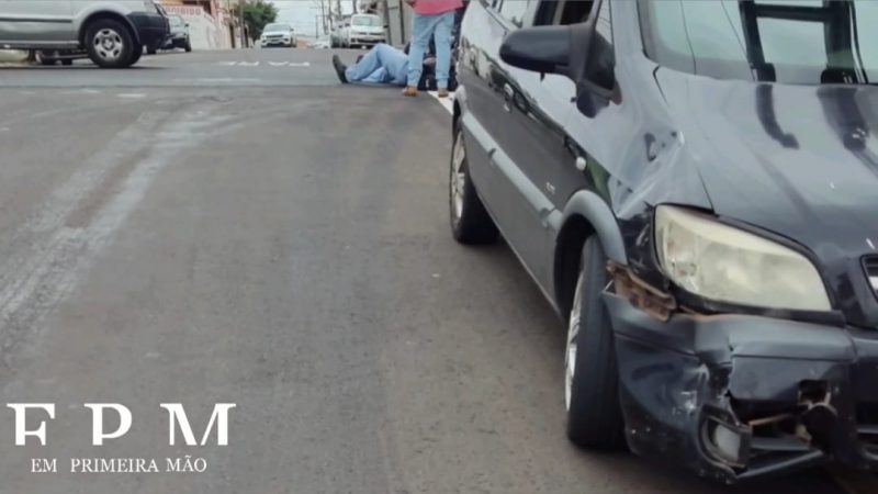 Câmera de segurança registra acidente que deixou motociclista ferido em Franca