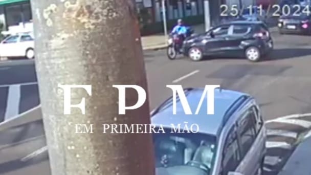 Motociclista é arremessado após colisão no bairro Cidade Nova, em Franca